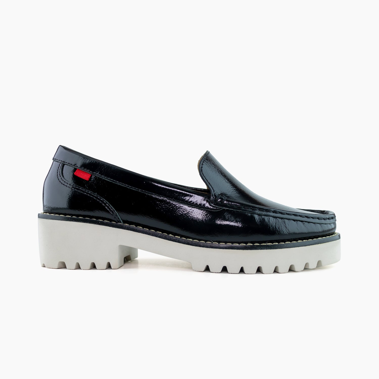 #color_Black Svelte Patent & White Sole